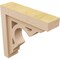 Ekena Millwork 3"W x 12"D x 12"H Thin Sheridan Rough Cedar Woodgrain TimberThane Corbel, Primed Tan CORUR03X12X12SHERCPR - alternate 4